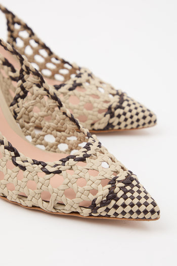 Tre Emme Slingback Beige+mocca Donna - 4