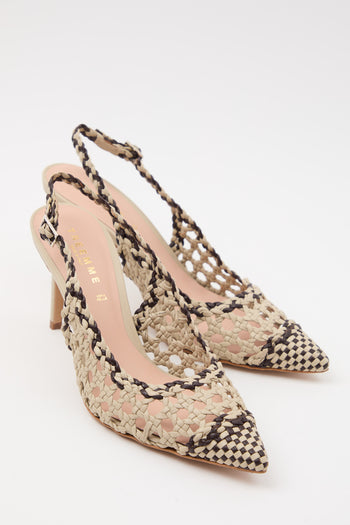 Tre Emme Slingback Beige+mocca Donna - 8