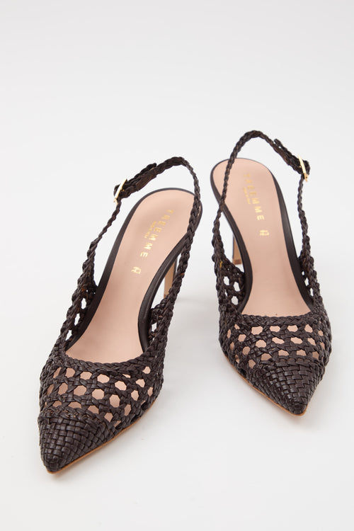 Tre Emme Slingback Mocca Donna