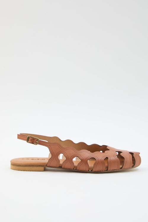 Tre Emme Slingback Cuoio Donna