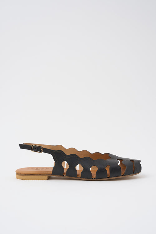 Tre Emme Slingback Nero Donna