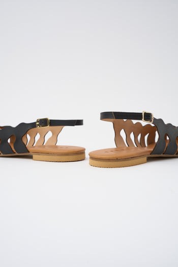 Tre Emme Slingback Nero Donna - 5