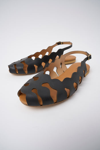 Tre Emme Slingback Nero Donna - 6
