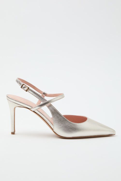Tre Emme Slingback Platino Donna - 1