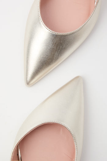 Tre Emme Slingback Platino Donna - 4