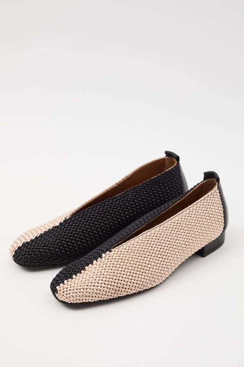 Tre Emme Ballerina Beige/black Donna