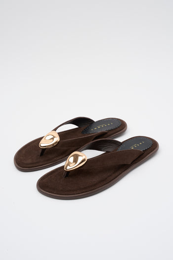 Tre Emme Infradito Brown Donna - 3