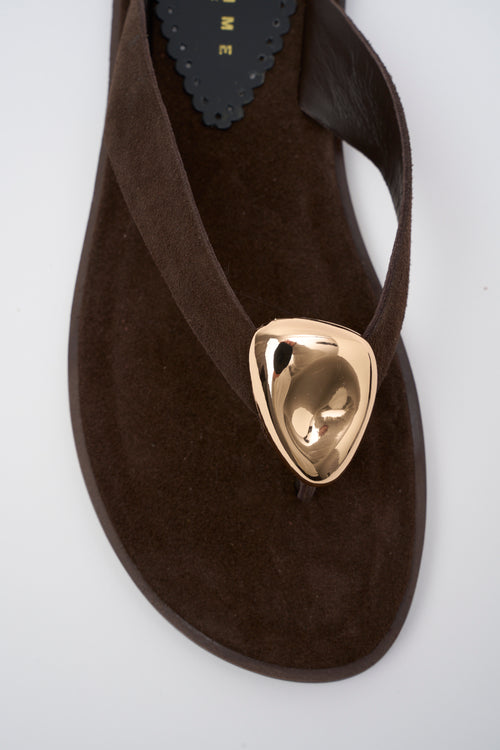 Tre Emme Infradito Brown Donna