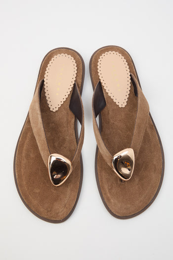 Tre Emme Infradito Taupe Donna - 4