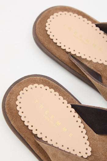 Tre Emme Infradito Taupe Donna - 6
