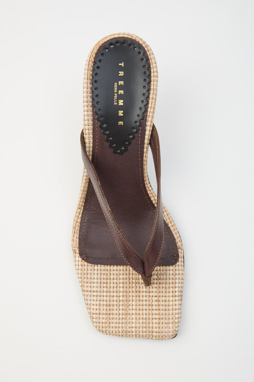 Tre Emme Infradito Brown Donna