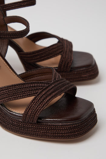 Tre Emme Sandalo Dark Brown Donna - 5