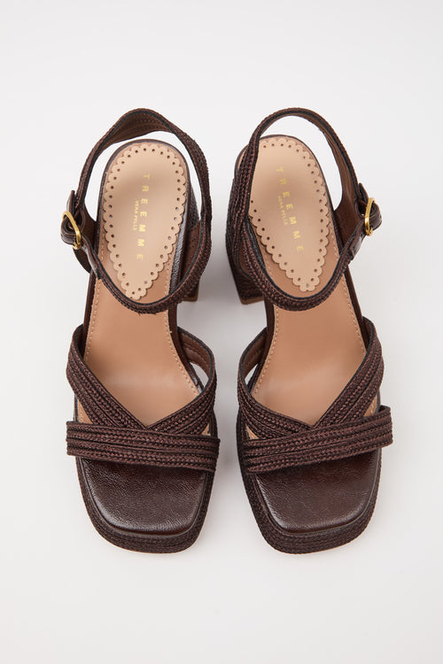 Tre Emme Sandalo Dark Brown Donna - 2