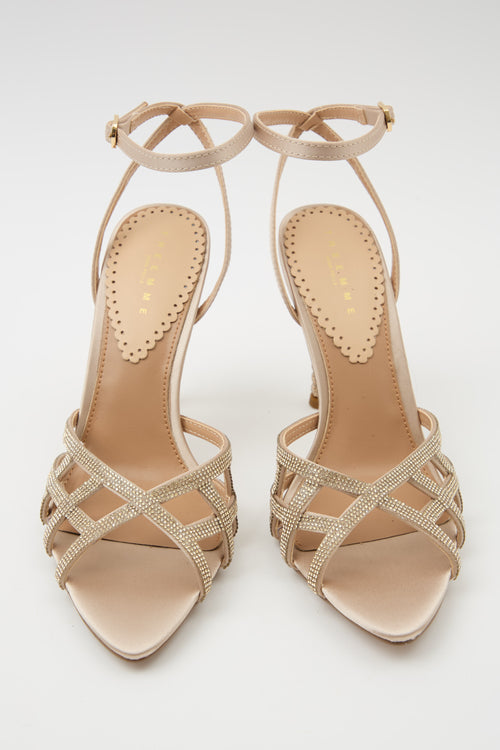 Tre Emme Sandalo Beige/gold Donna