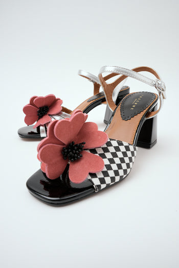 Tre Emme Sandalo Silver/black/pink Donna - 6