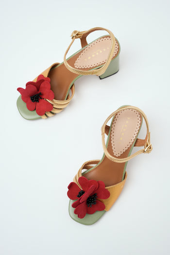 Tre Emme Sandalo Green/yellow/red Donna - 5