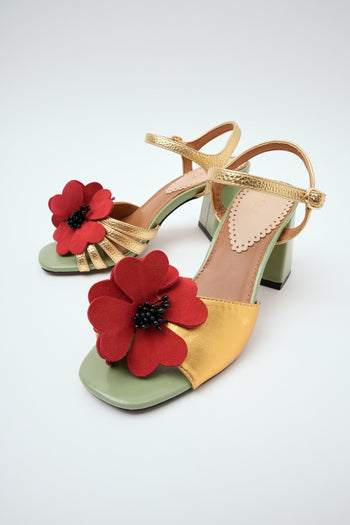 Tre Emme Sandalo Green/yellow/red Donna - 6
