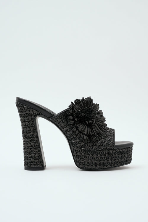 Tre Emme Zeppa Black Donna