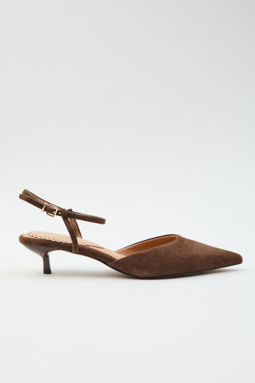 Tre Emme Slingback Dark Brown Donna