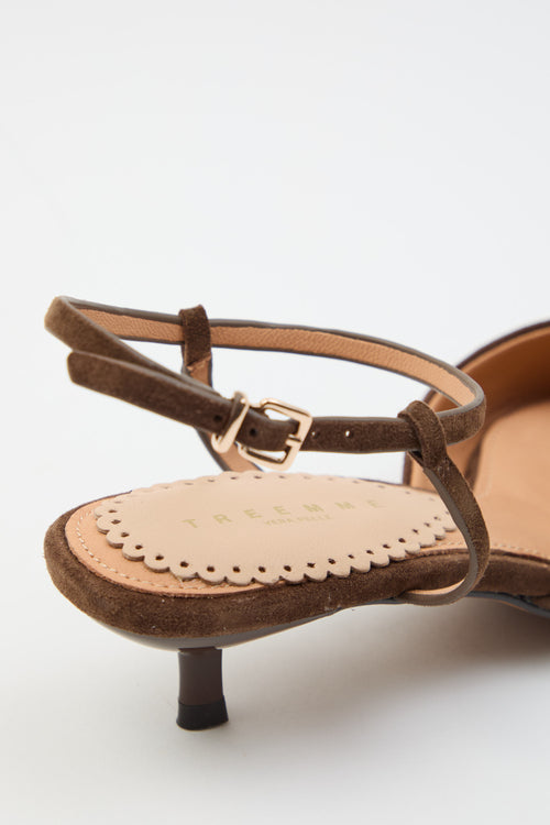 Tre Emme Slingback Dark Brown Donna - 2
