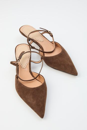 Tre Emme Slingback Dark Brown Donna - 5