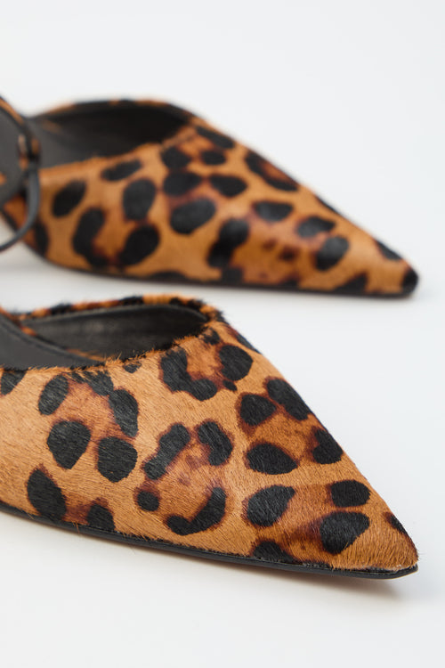 Tre Emme Slingback Leopard Donna - 2