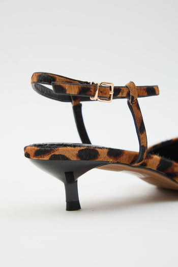Tre Emme Slingback Leopard Donna - 3