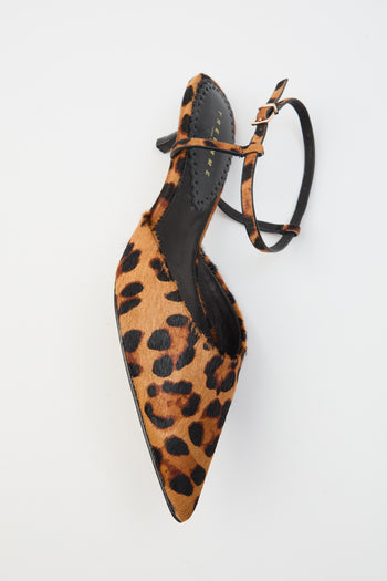 Tre Emme Slingback Leopard Donna - 4