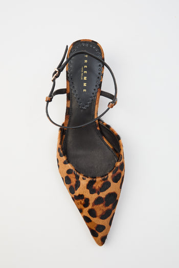 Tre Emme Slingback Leopard Donna - 5