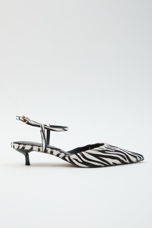 Tre Emme Slingback Zebra Donna