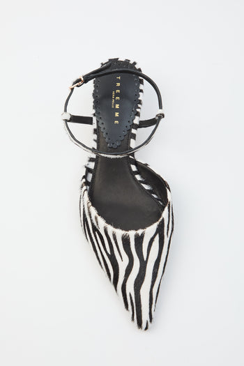 Tre Emme Slingback Zebra Donna - 3
