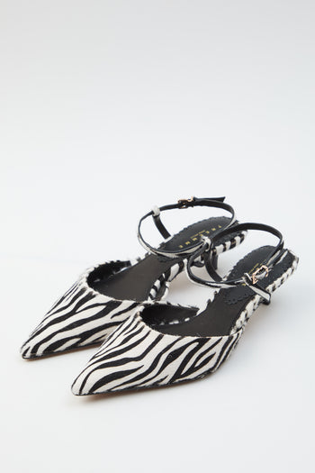 Tre Emme Slingback Zebra Donna - 4