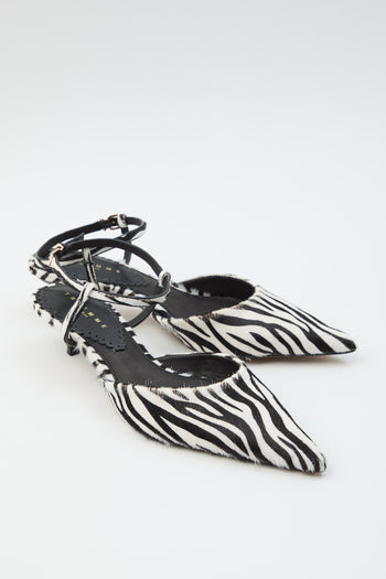Tre Emme Slingback Zebra Donna - 5