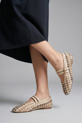 Tre Emme Ballerina Beige Donna - 8