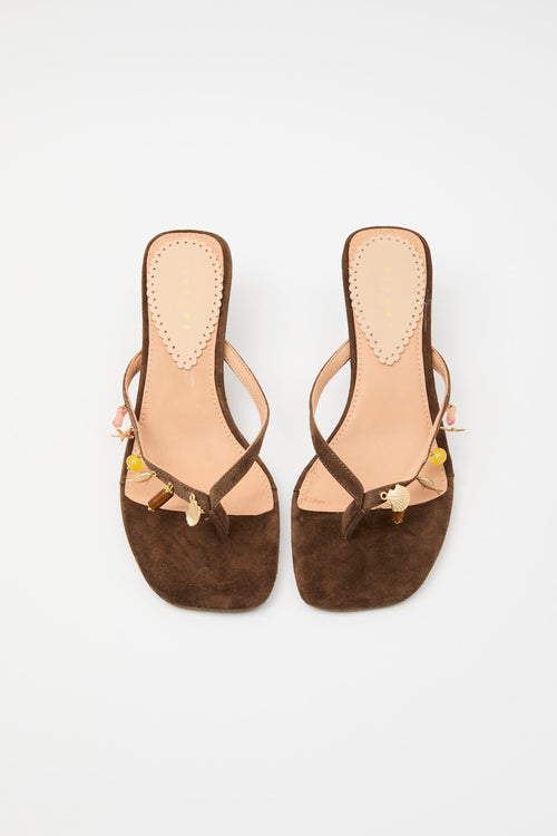 Tre Emme Infradito Dark Brown Donna