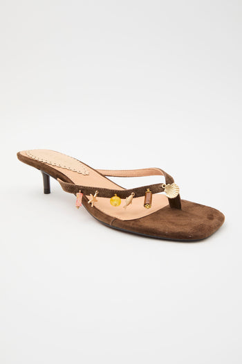 Tre Emme Infradito Dark Brown Donna - 4