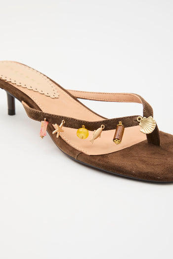 Tre Emme Infradito Dark Brown Donna - 5