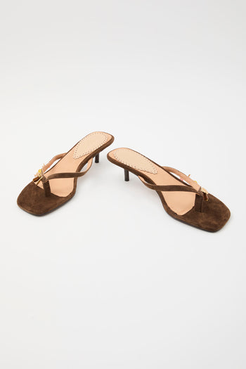 Tre Emme Infradito Dark Brown Donna - 6