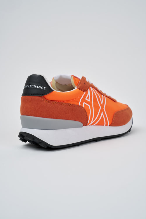 Armani Exchange Sneaker Arancio Bianco Uomo - 2