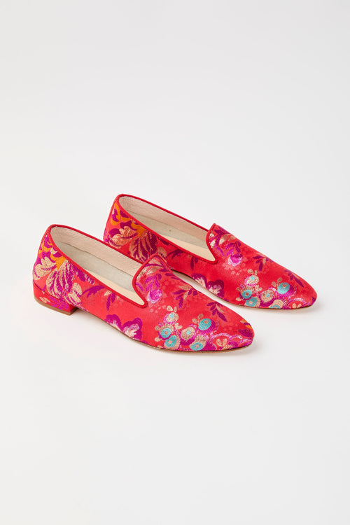 Ballerina Mocassino Rosso Donna - 2
