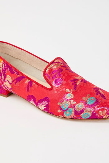 Ballerina Mocassino Rosso Donna - 3