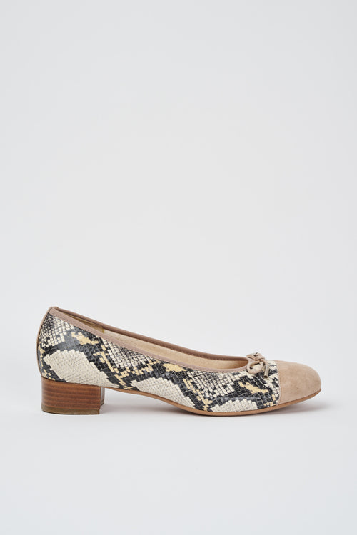 Cinzia Valle Ballerina Beige Donna