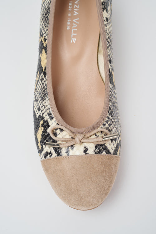 Cinzia Valle Ballerina Beige Donna - 2