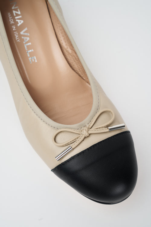 Cinzia Valle Décolleté Ecru+nero Donna - 2