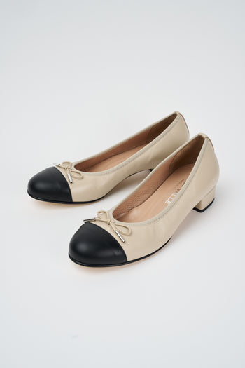 Cinzia Valle Décolleté Ecru+nero Donna - 3