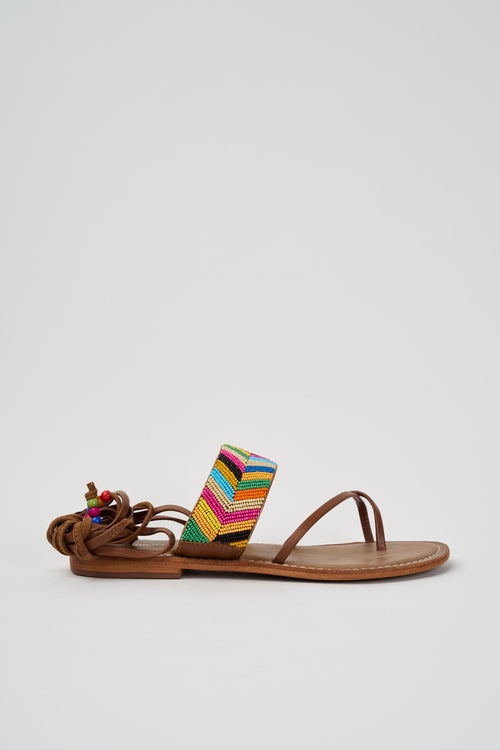 Coral Blue Sandalo Tan Donna