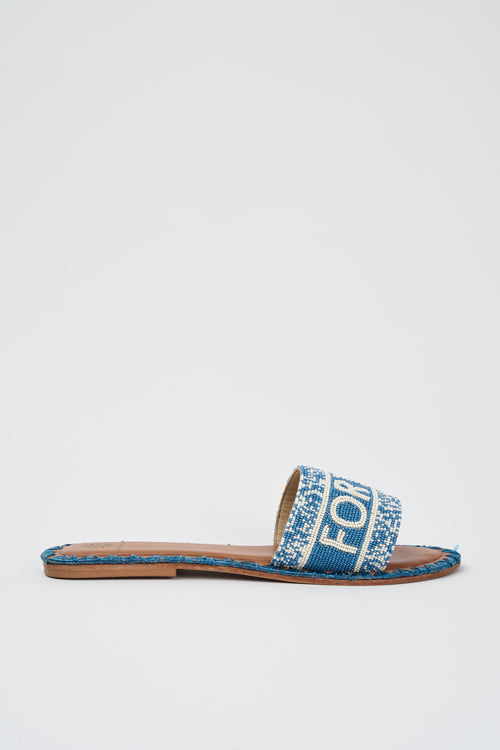 De Siena Ciabatta Navy Donna