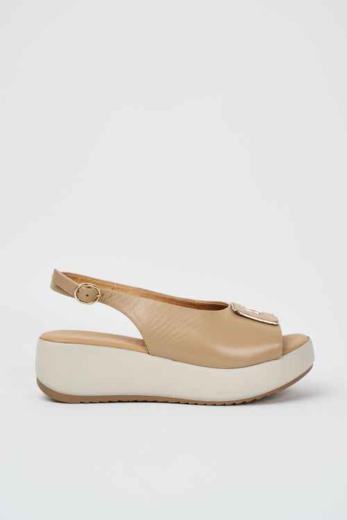 Fascino Zeppa Beige Donna
