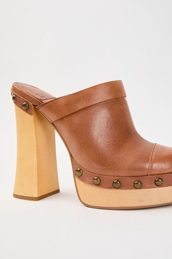Jeffrey Campbell Zoccolo Tan Bronze Natural Donna - 3