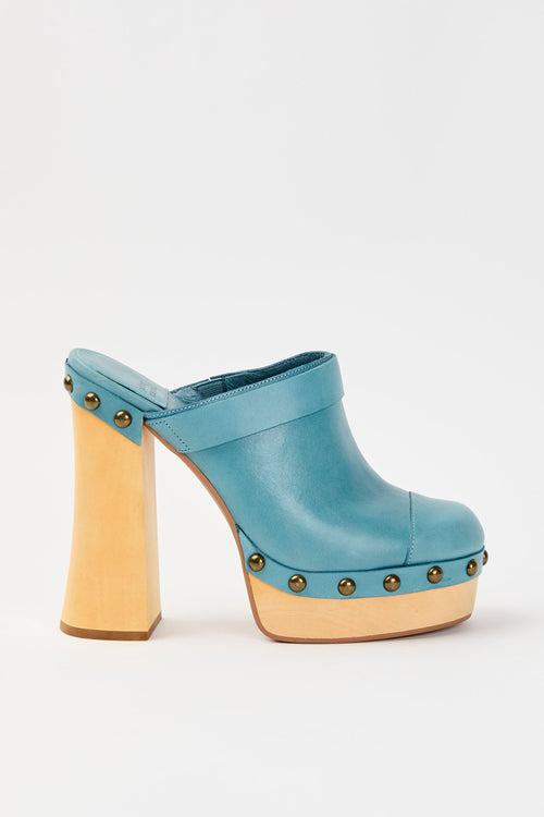 Jeffrey Campbell Zoccolo Dusty Blue Donna